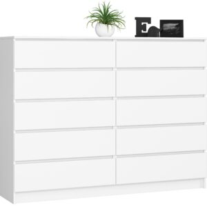 Ak furniture Komoda Rollo K 160 cm bílá matná