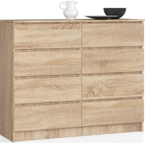 Ak furniture Komoda Rollo X 140 cm dub sonoma
