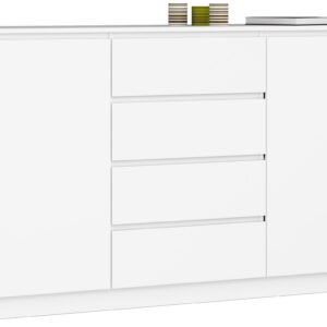 Ak furniture Komoda Tove K 160 cm bílá matná