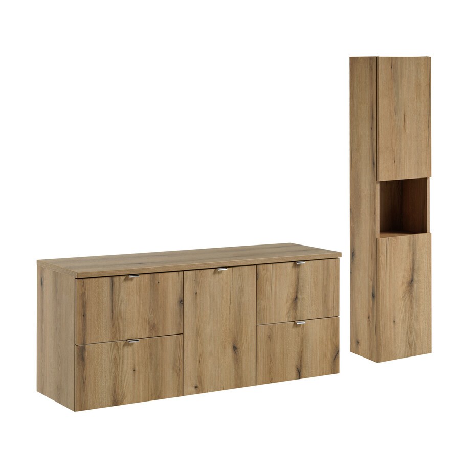 Comad Koupelnová sestava Nova Oak I se skříňkami 140 cm dub evoke