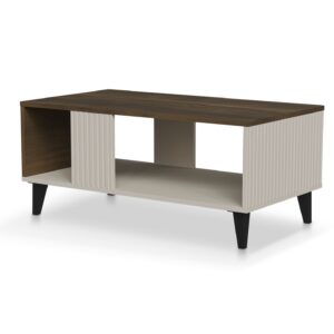 HALMAR Konferenční stolek Random 92 cm kašmír/ořech