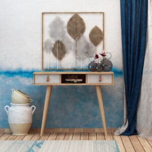 Hanah Home Konzolový stolek Lawen 100 cm dub přírodní