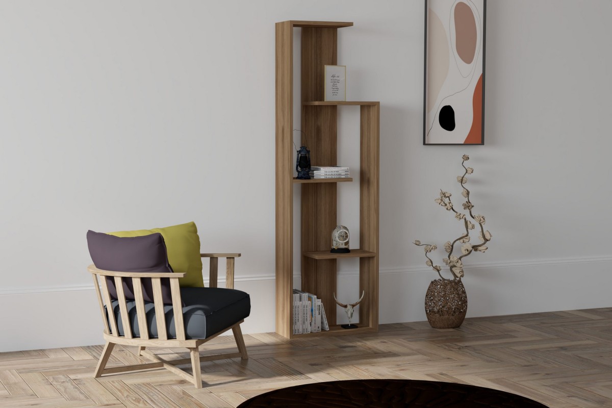 Kalune Design Knihovna Wand ořech - Obrázek 2