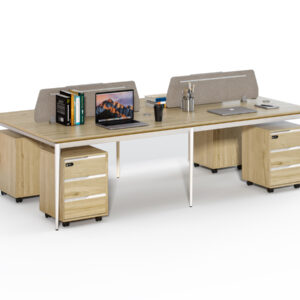 Kancelářská sestava 4 osoby Houseland Profit Max 02 2814 dub/bílá
