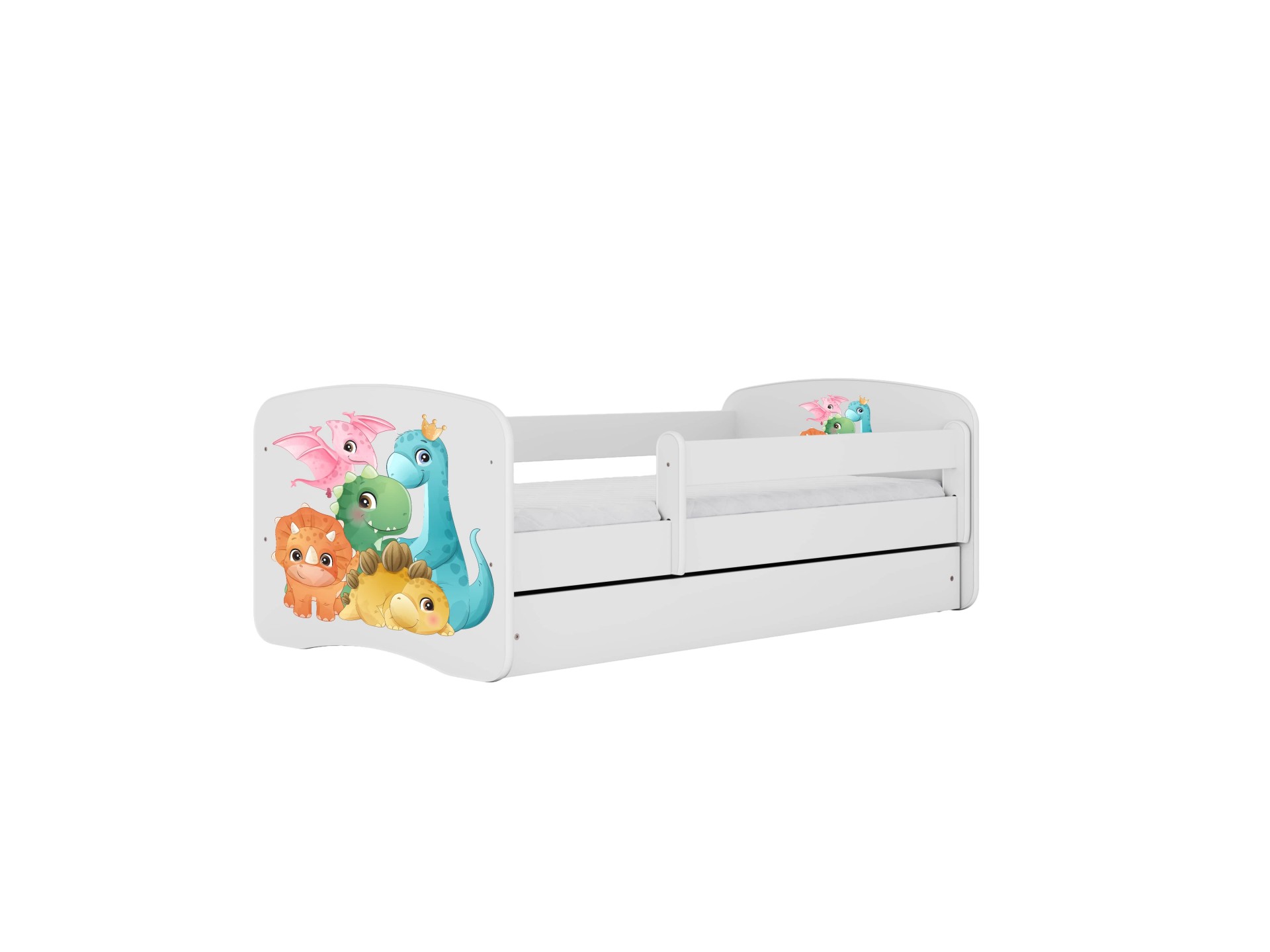 Kocot kids Dětská postel Babydreams dinosauři bílá