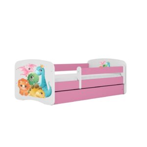 Kocot kids Dětská postel Babydreams dinosauři růžová
