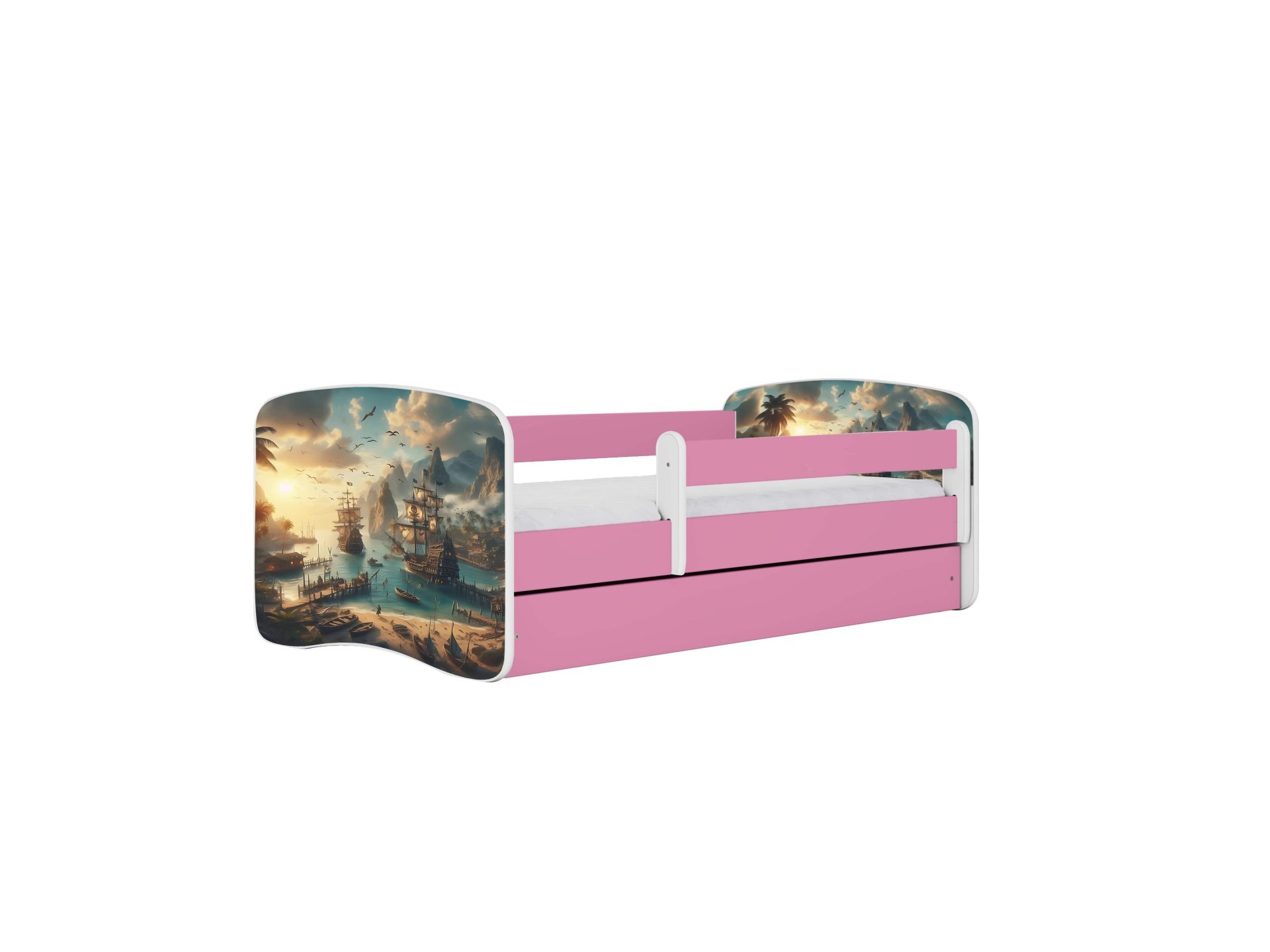 Kocot kids Dětská postel Babydreams loď růžová