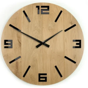 ModernClock Nástěnné hodiny Arabic hnědé
