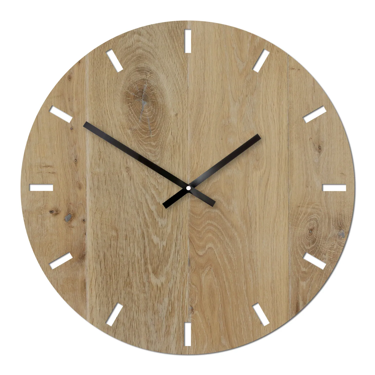 ModernClock Nástěnné hodiny Big Oak hnědé
