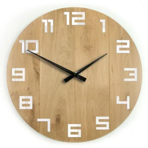 ModernClock Nástěnné hodiny Digit hnědé