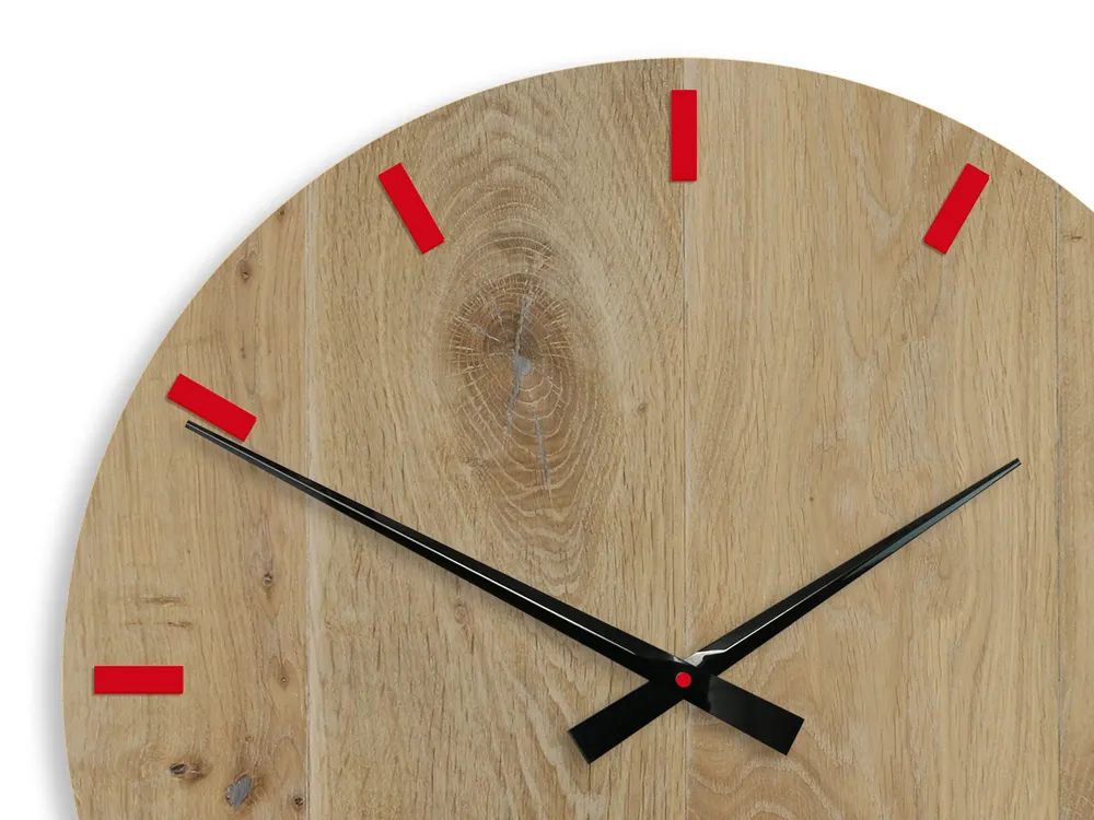 ModernClock Nástěnné hodiny Solo Dab hnědé - Obrázek 2