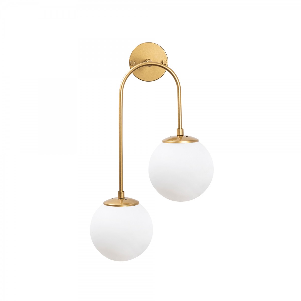Opviq Nástěnná lampa Jevel I zlatá/bílá