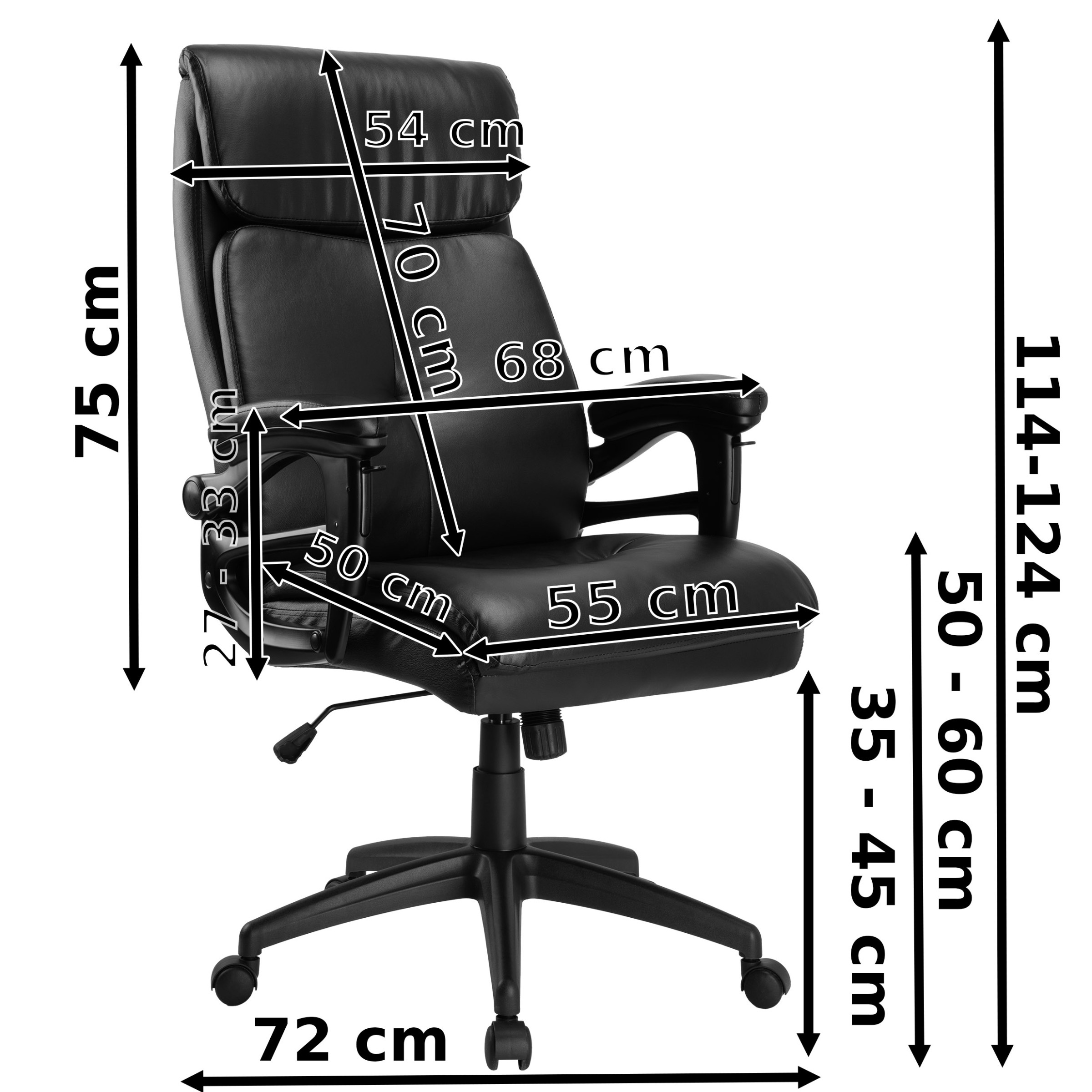 TZB Kancelářské křeslo Concord I černé - Obrázek 2