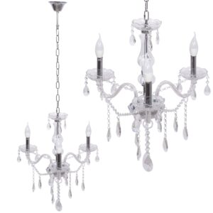 TooLight Křišťálové stropní svítidlo 300752 stříbrné