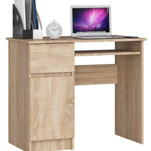 Ak furniture Psací stůl PIKSEL 90 cm dub sonoma levý