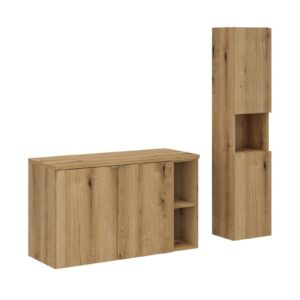 Comad Koupelnová sestava Nova Oak se skříňkami 100 cm dub evoke