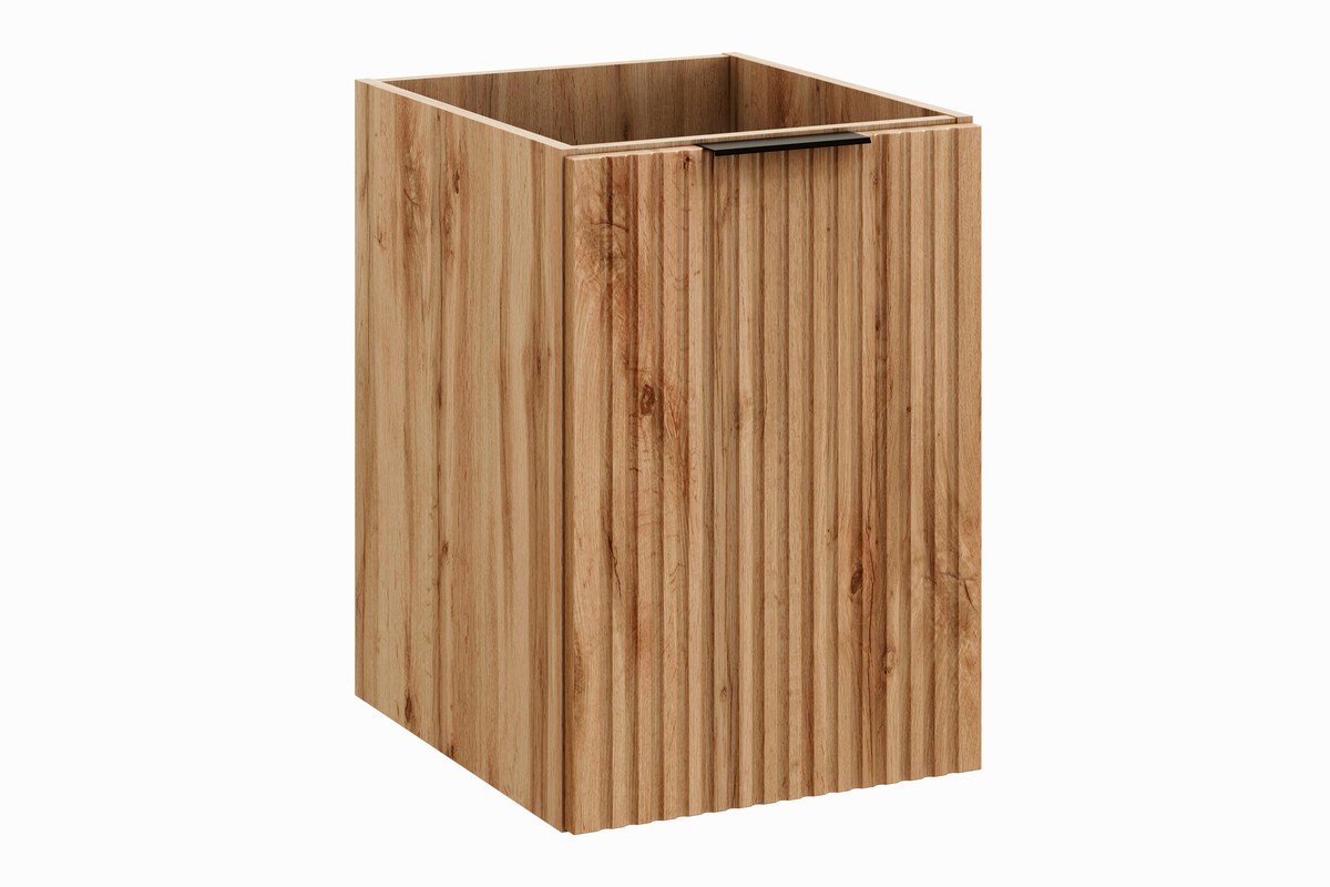 Comad Závěsná koupelnová skříňka s košem na prádlo Casad 40 cm dub wotan