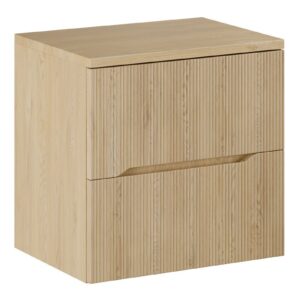 Comad Závěsná skříňka pod umyvadlo Nordic s deskou 60 cm dub cremona