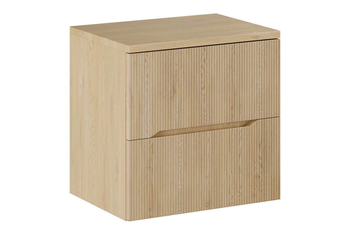Comad Závěsná skříňka pod umyvadlo Nordic s deskou 60 cm dub cremona