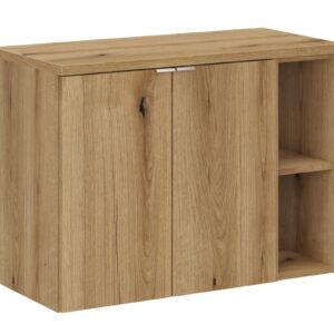 Comad Závěsná skříňka pod umyvadlo Nova Oak I s deskou 80 cm dub evoke