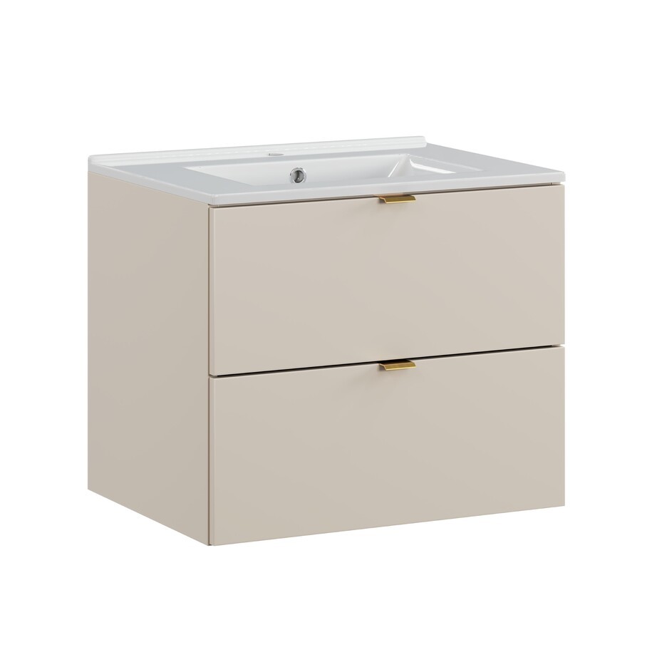 Comad Závěsná umyvadlová skříňka Dalia Cashmere Lava se zápustným umyvadlem 82-60-46-2S kašmírová