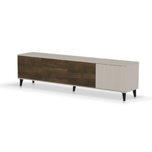 HALMAR TV stolek Random 200 cm kašmír/ořech