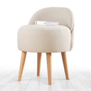 Hanah Home Designový taburet CORVILE krémový