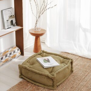 Hanah Home Polštář na podlahu BISKUVI khaki