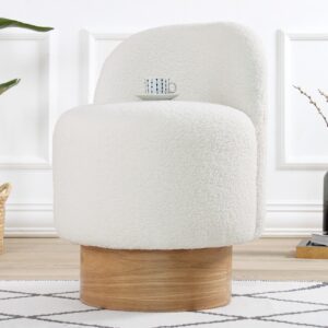 Hanah Home Taburet MONRE Teddy bílý