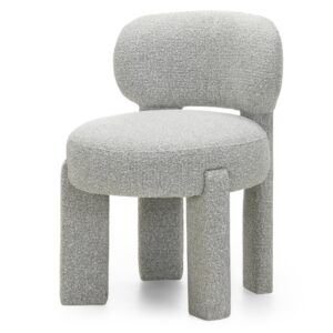 Hector Jídelní designová židle Falone bouclé šedá