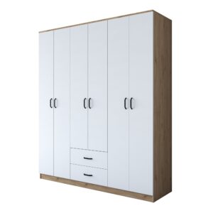 Kalune Design Šatní skříň BA 113 180 cm ořech/bílá
