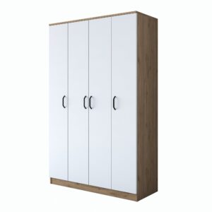 Kalune Design Šatní skříň BA 116 120 cm ořech/bílá