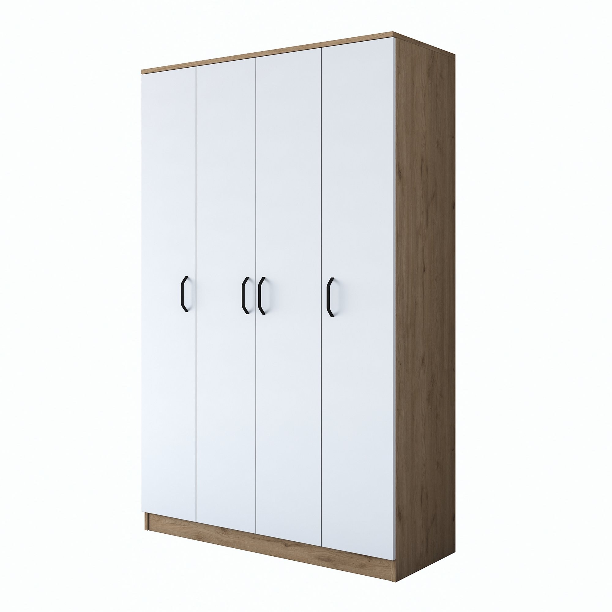 Kalune Design Šatní skříň BA 116 120 cm ořech/bílá