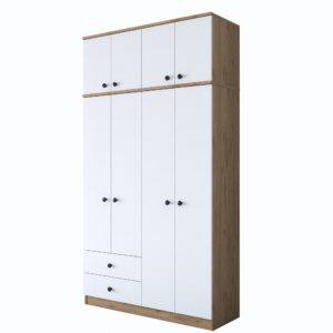 Kalune Design Šatní skříň BA 121 120 cm ořech/bílá