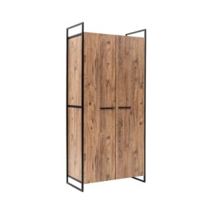 Kalune Design Šatní uzavřená skříň Dynamic 104 cm borovice Atlantic/černá