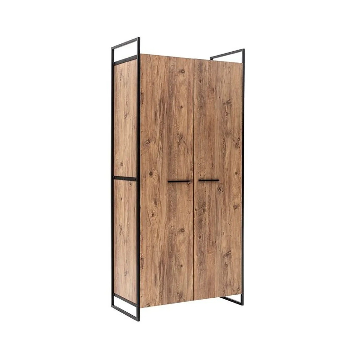 Kalune Design Šatní uzavřená skříň Dynamic 104 cm borovice Atlantic/černá