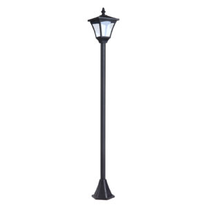 OUTSUNNY Zahradní solární lucerna PATH LIGHT 15 x 15 x 120 cm černá