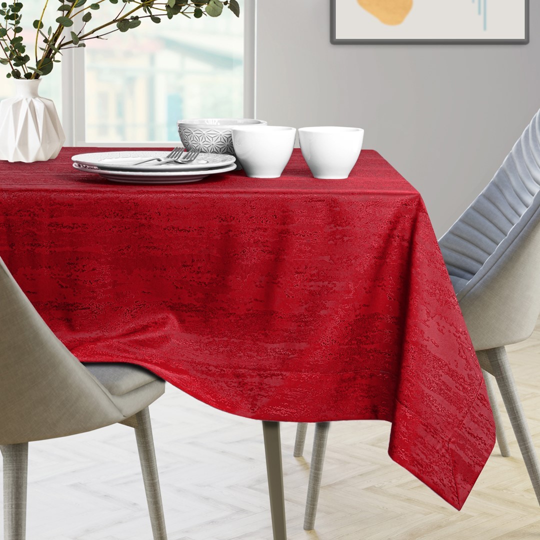 Sada ubrusu a běhounu na stůl AmeliaHome VESTA 115x300+35x300 cm červená - Obrázek 2