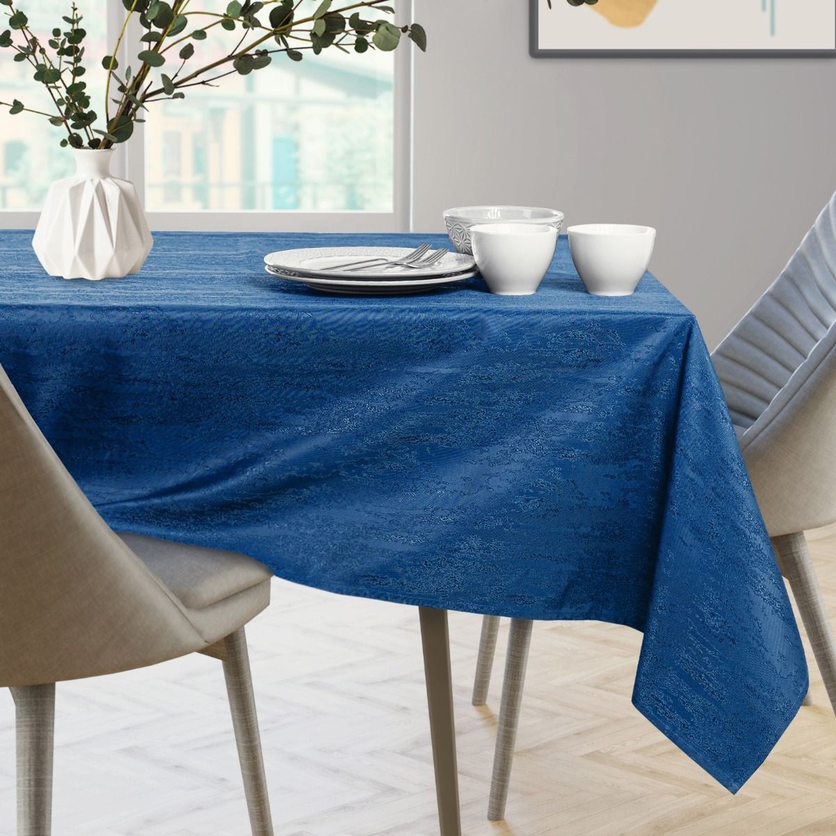 Sada ubrusu a běhounu na stůl AmeliaHome VESTA 115x300+35x300 cm indigová - Obrázek 2