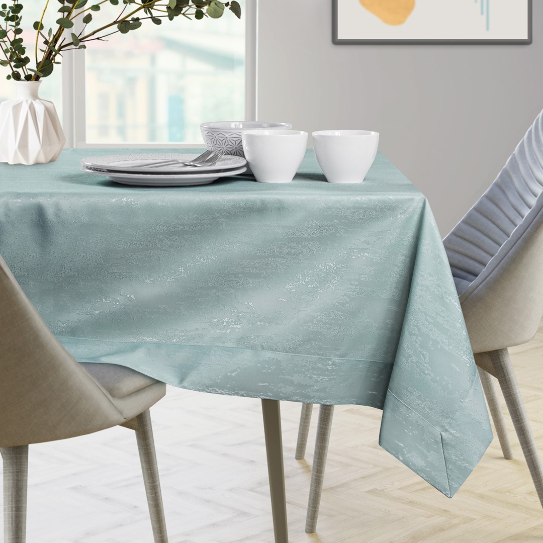 Sada ubrusu a běhounu na stůl AmeliaHome VESTA 115x300+35x300 cm mátová - Obrázek 2