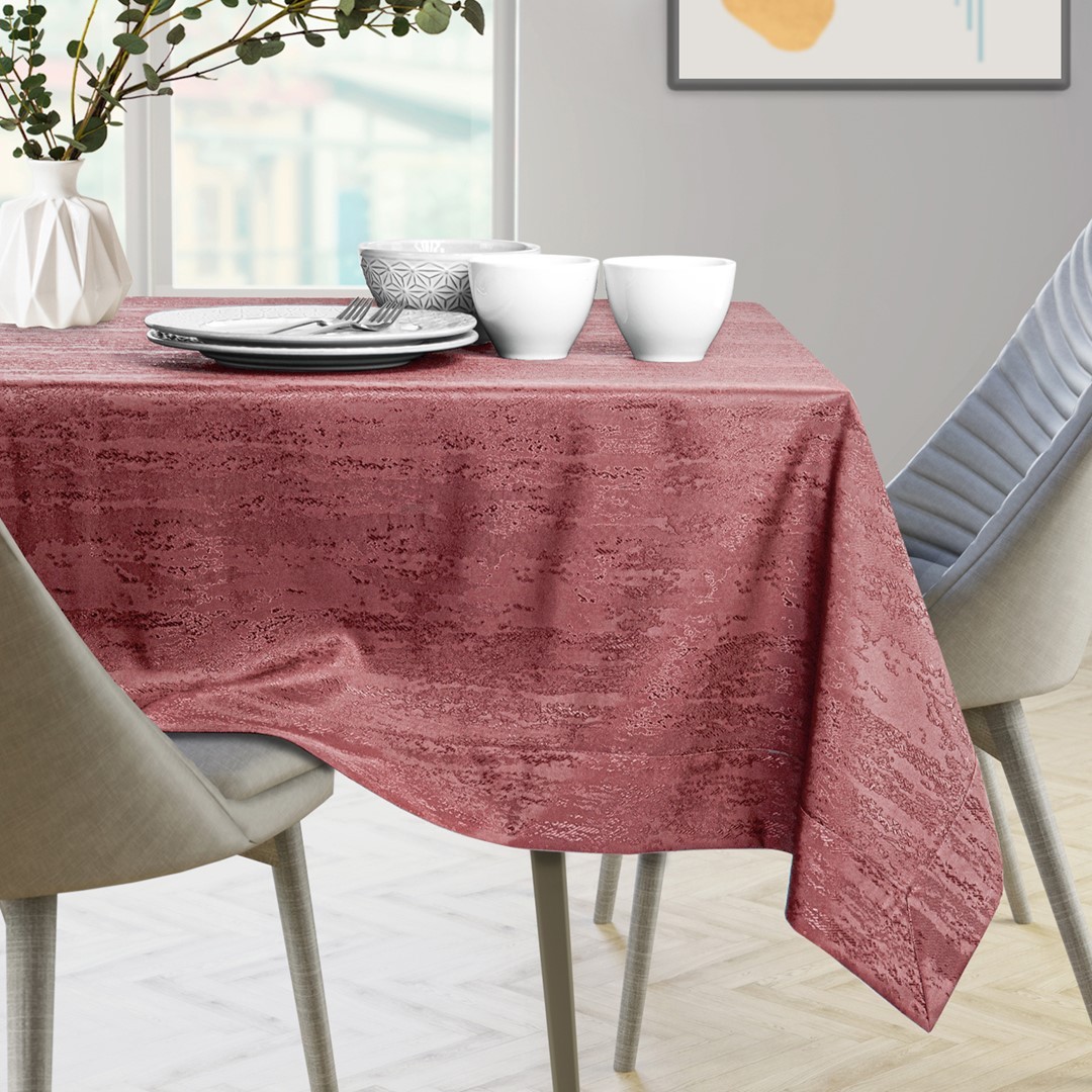 Sada ubrusu a běhounu na stůl AmeliaHome VESTA 115x300+35x300 cm růžová - Obrázek 2