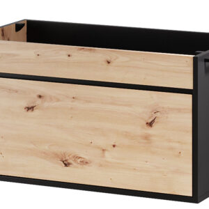 Szynaka Závěsná skříňka pod umyvadlo Mossa 58 80 cm dub Artisan/černá