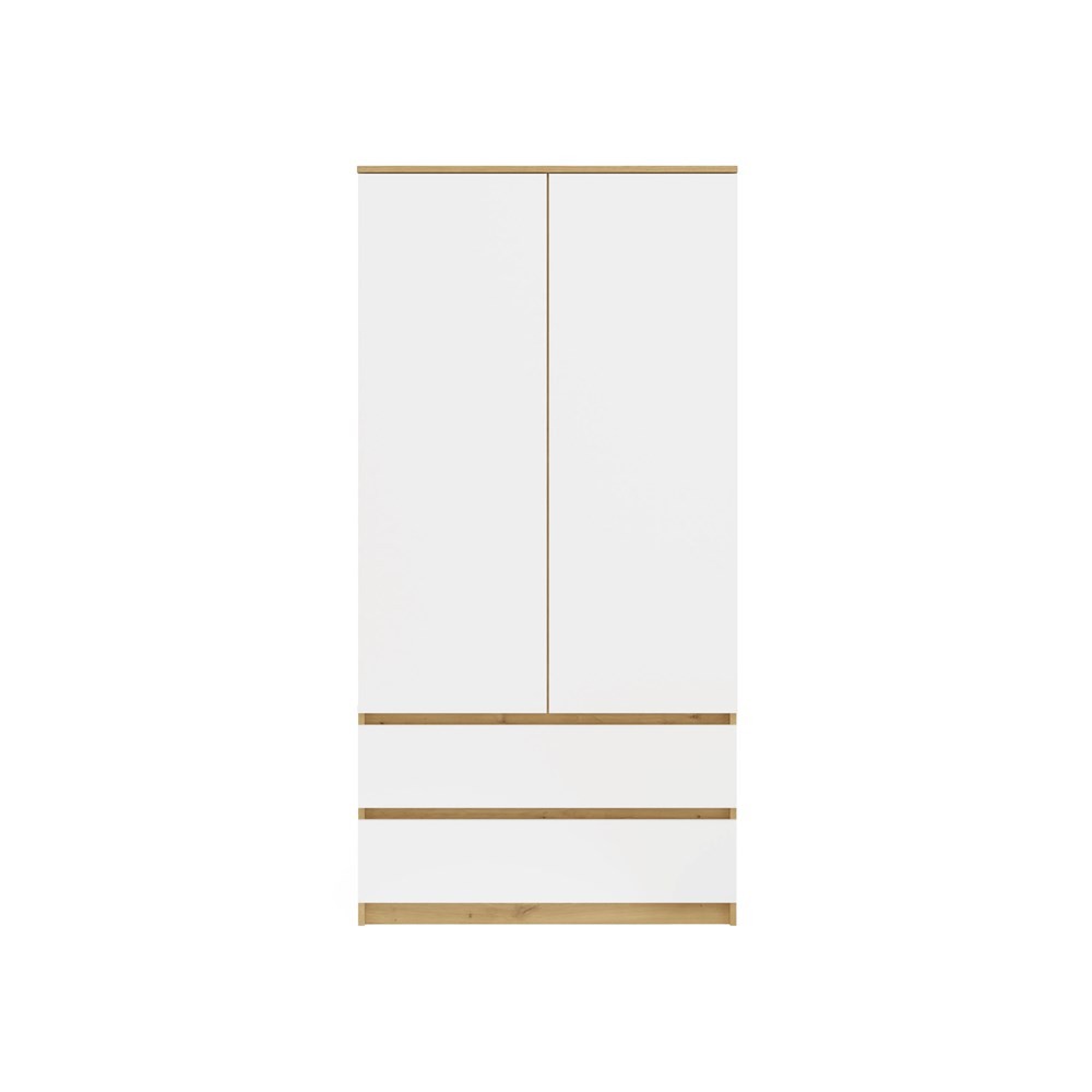 TP Living Šatní skříň MALWA I 90 cm dub artisan/bílá - Obrázek 2