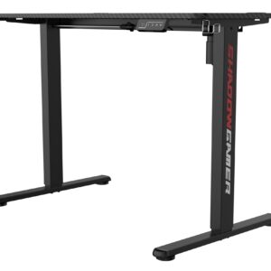 TZB Výškově nastavitelný elektrický herní stůl SHADOW GAMER 1.0 120 cm černý