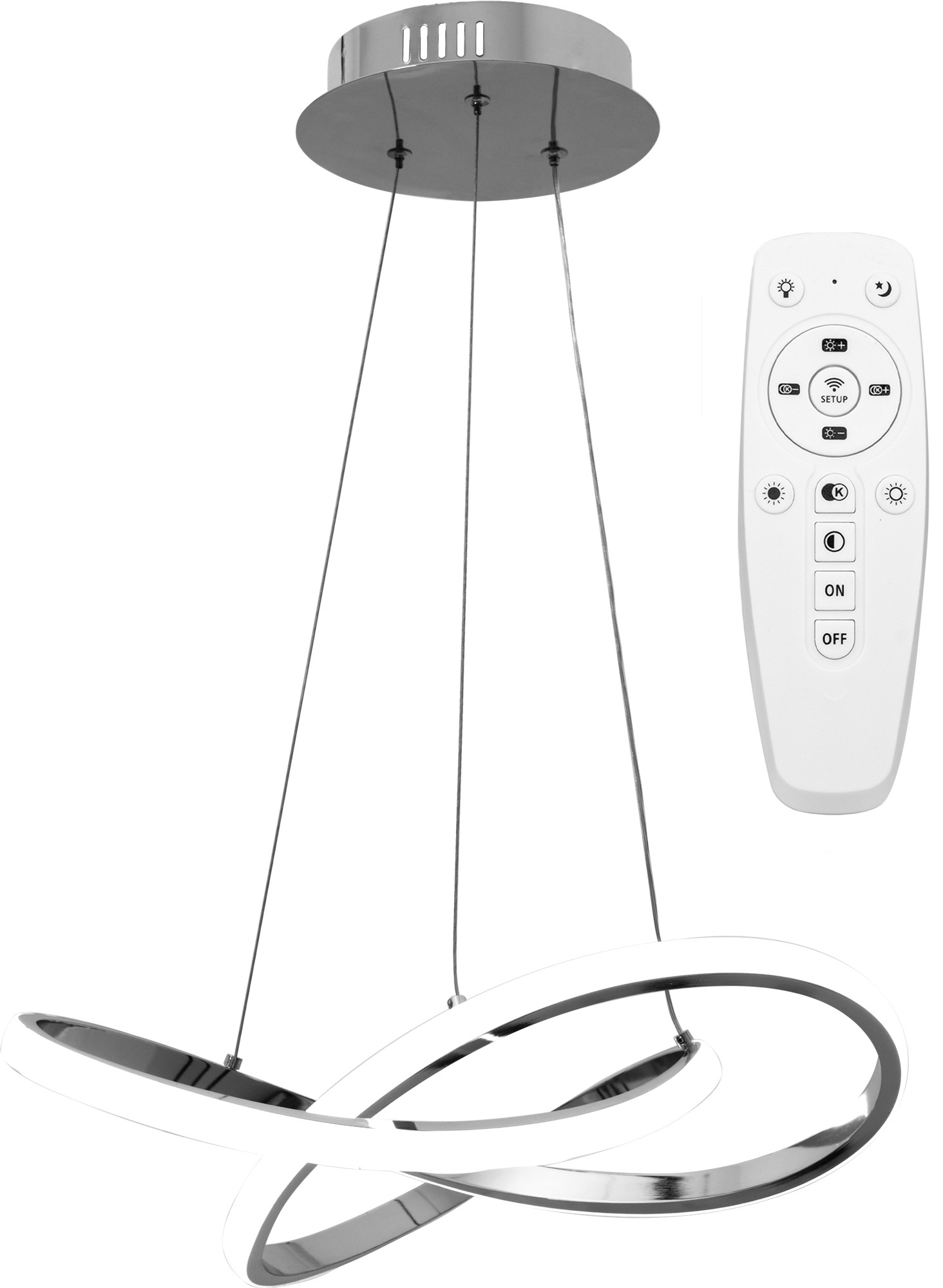 TooLight Stropní svítidlo Ring LED stříbrné - Obrázek 2