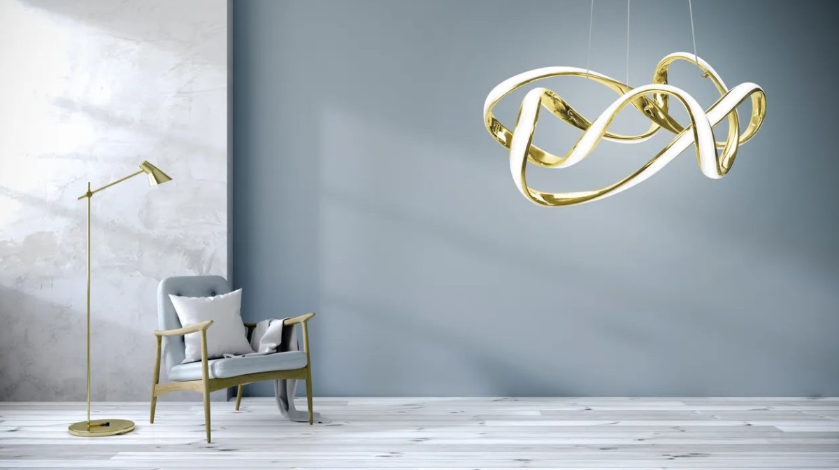 TooLight Stropní svítidlo na dálkové ovládání LED EVE APP821-CP zlaté - Obrázek 2