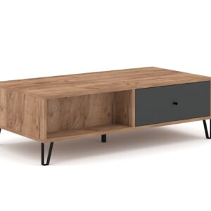 Vivaldi Konferenční stolek Bilbao 110 cm cm dub Craft Tobacco/grafit