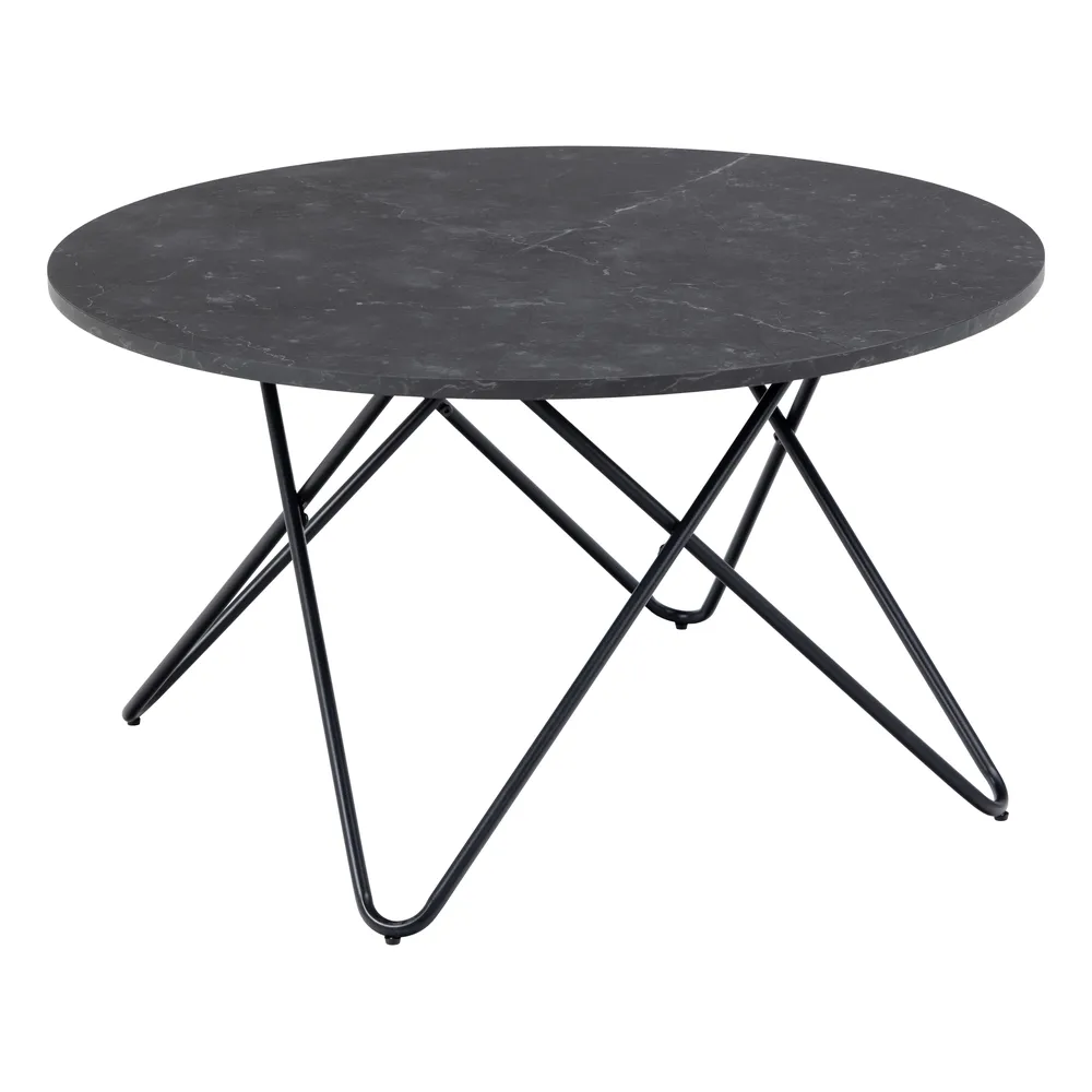 Actona Konferenční stolek Wyre 80 cm černý mramor