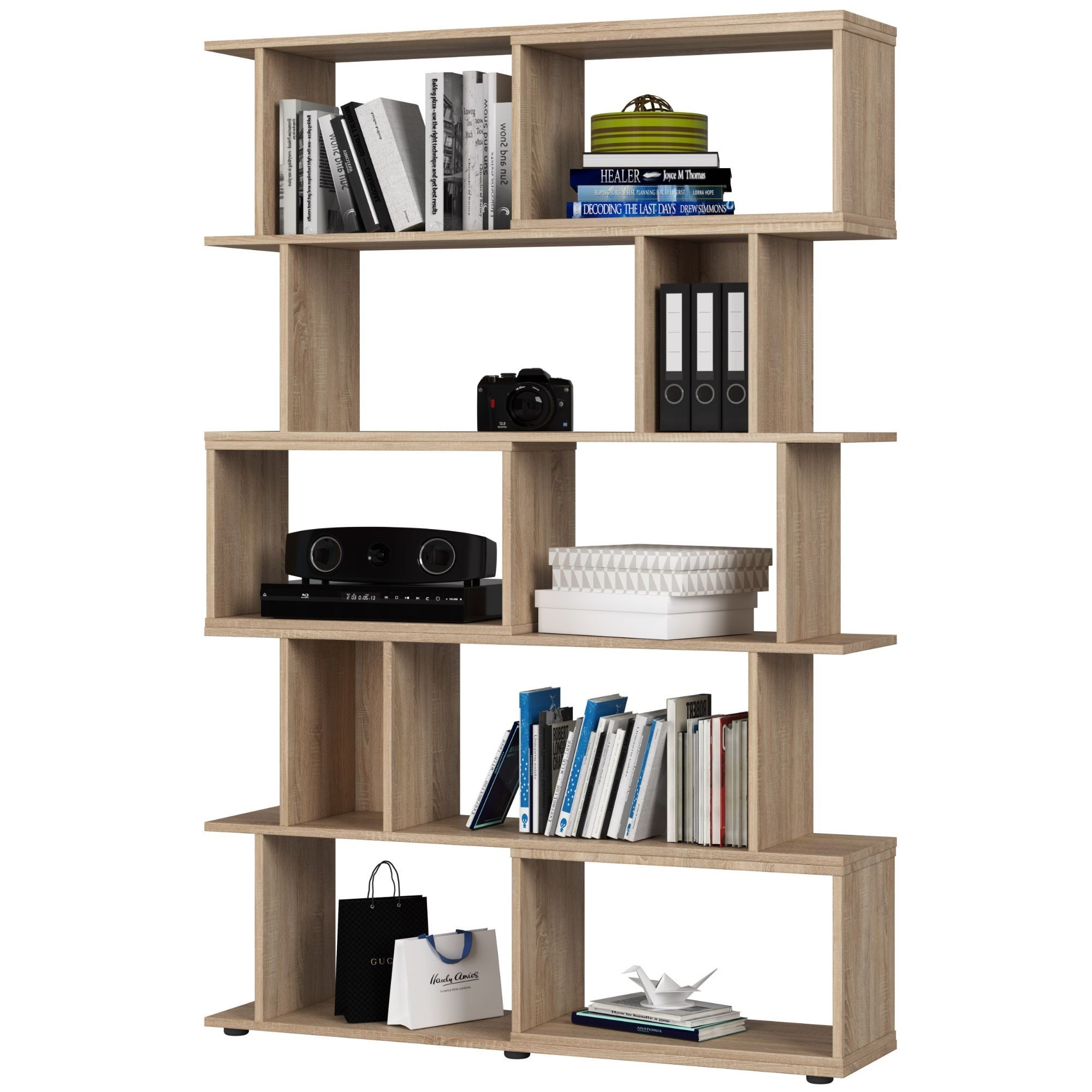 Ak furniture Knihovna FIX dub sonoma - Obrázek 2