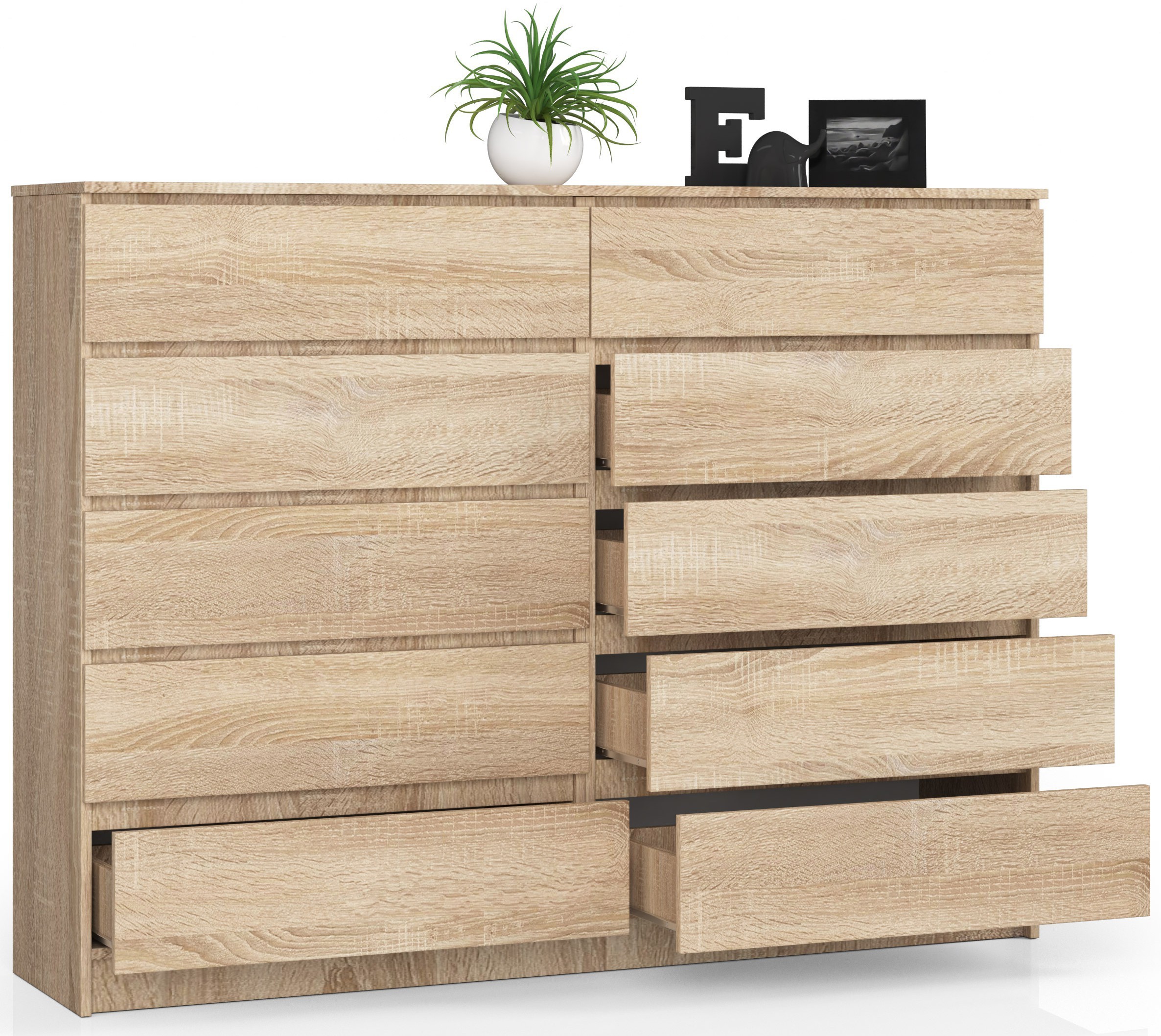 Ak furniture Komoda Rollo K 160 cm dub sonoma - Obrázek 2